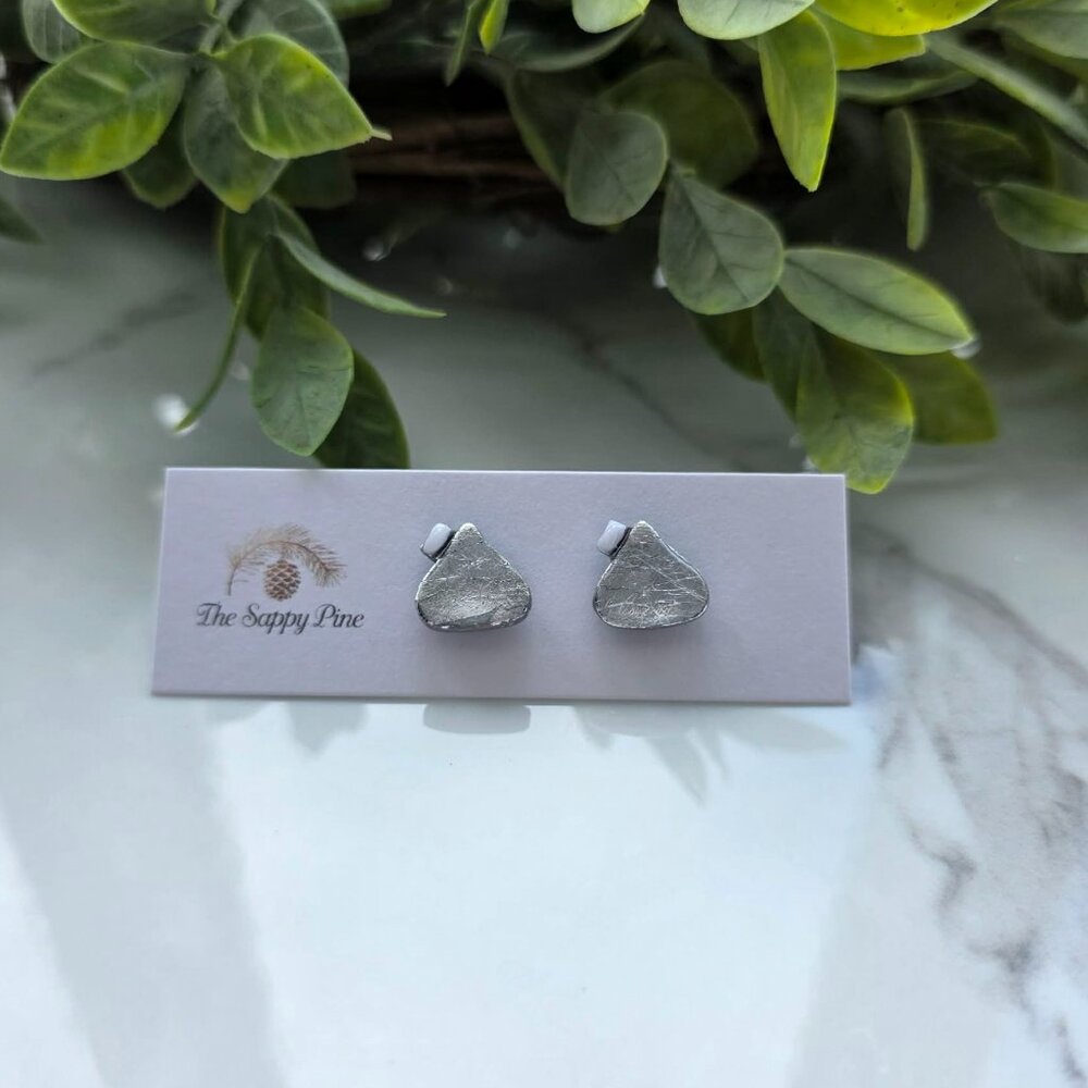 NEW Chocolate Candy Kiss Polymer Clay Stud Earrings